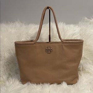 Tory Burch Camel Leather Tote